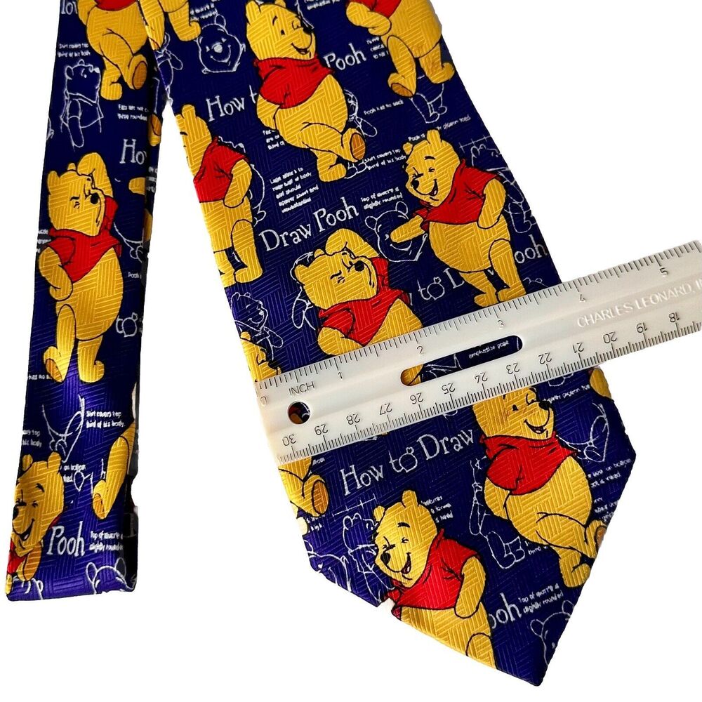 Disney Purple Winnie The Pooh Neck Tie By Exquisite Apparel Draw Pooh Artist